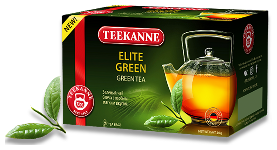 Чай TEEKANNE Элит Green зеленый 20 пак.*1,5 г