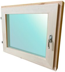 Окно 500х600 мм деревянное двойное стекло, на дачу, для бани 50х60, форточка 60х50см