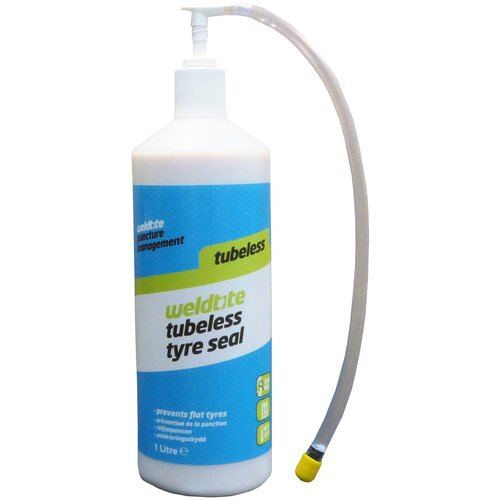 герметик для покрышек weldtite tubeless inner tube sealant 1l Герметик антипрокольный для бескамерных покрышек TUBELESS TYRE SEALANT 1л WELDTITE