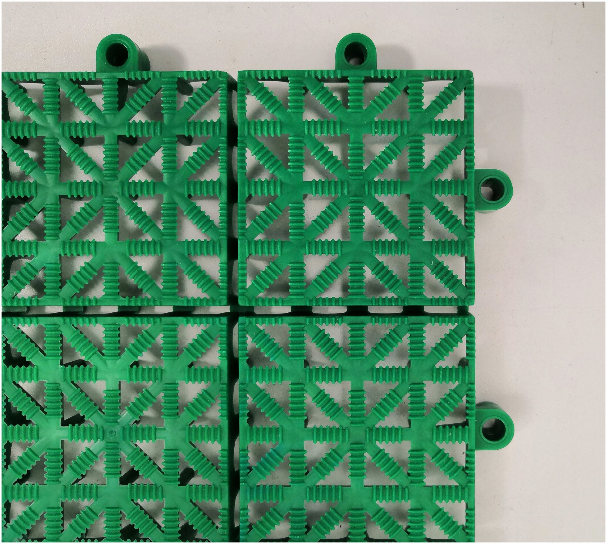 Покрытие модульное, VILLA plast, 1м2=9шт, 33см х 33см, зелёный - фотография № 4