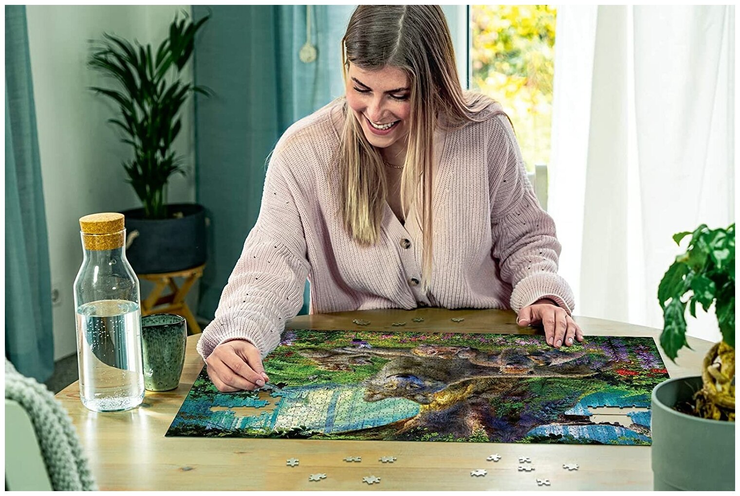 Пазл Ravensburger "Волки в лесу", 1000 элементов - фото №3