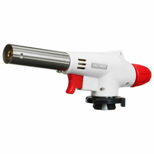 Газовая горелка пьезоподжиг цанговый захват цвет белый 1286₽