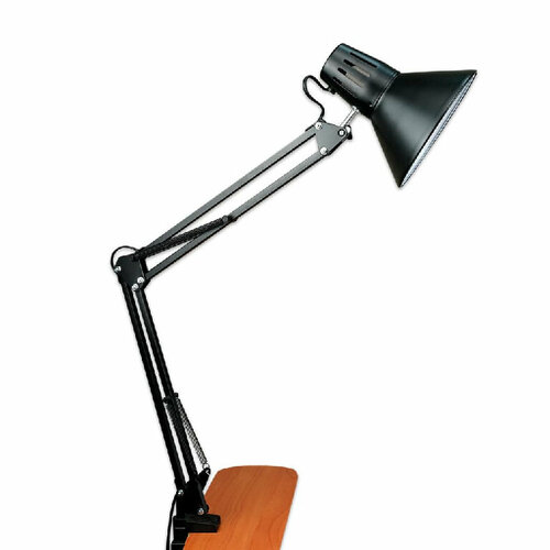 SIMEI Лампа настольная для идеальных бликов на струбцине, черная