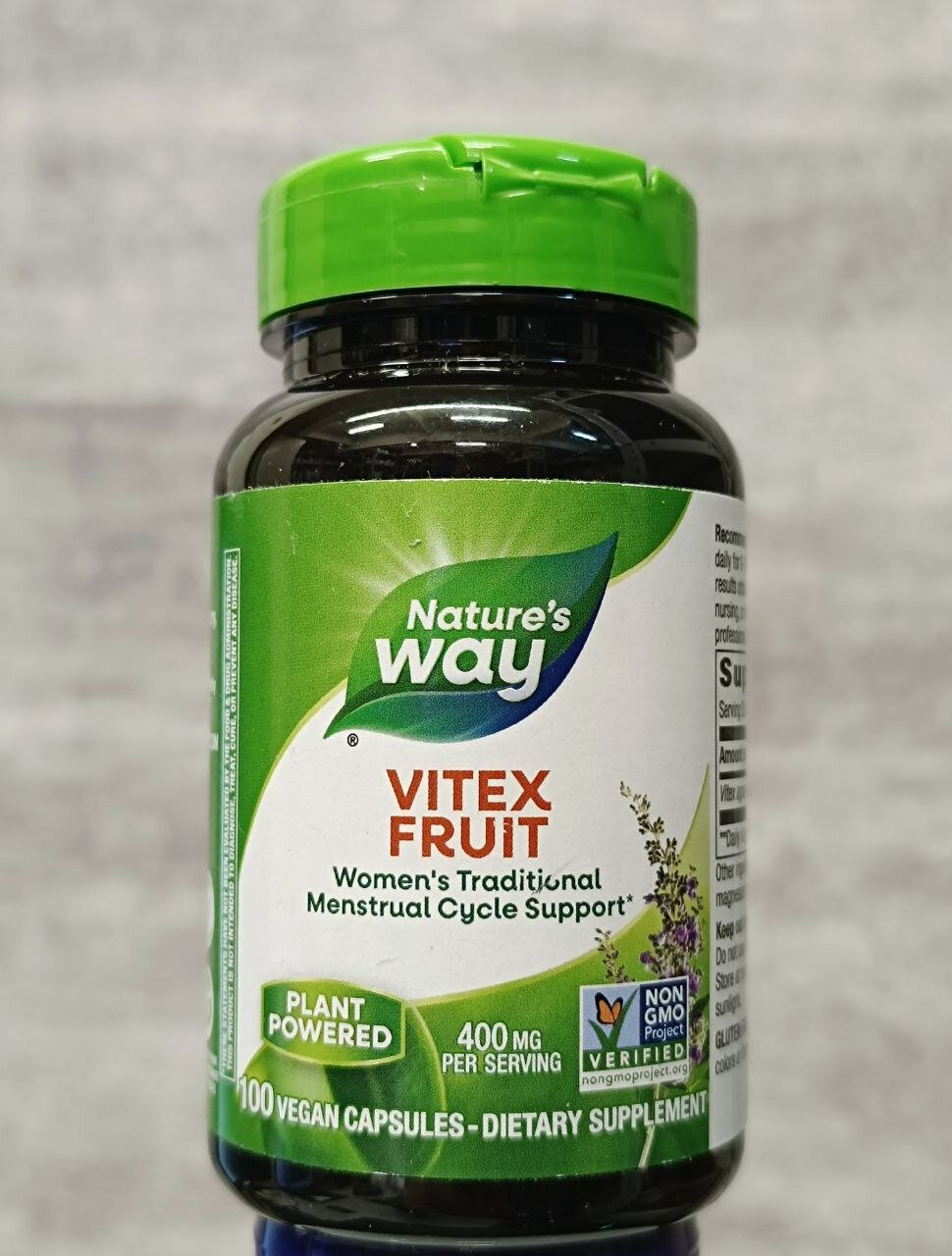 Витекс для женского здоровья Nature's Way Vitex Fruit 400 мг 100 капсул