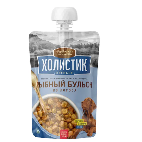Лакомство для собак Мясной бульон из утки Деревенские лакомства - Холистик Премьер 160г х 10шт 460₽