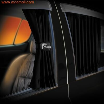 фото Автомобильные шторки. Комплект штор "PREMIUM" - M (высота 37-42 см), длина штор 60 см.