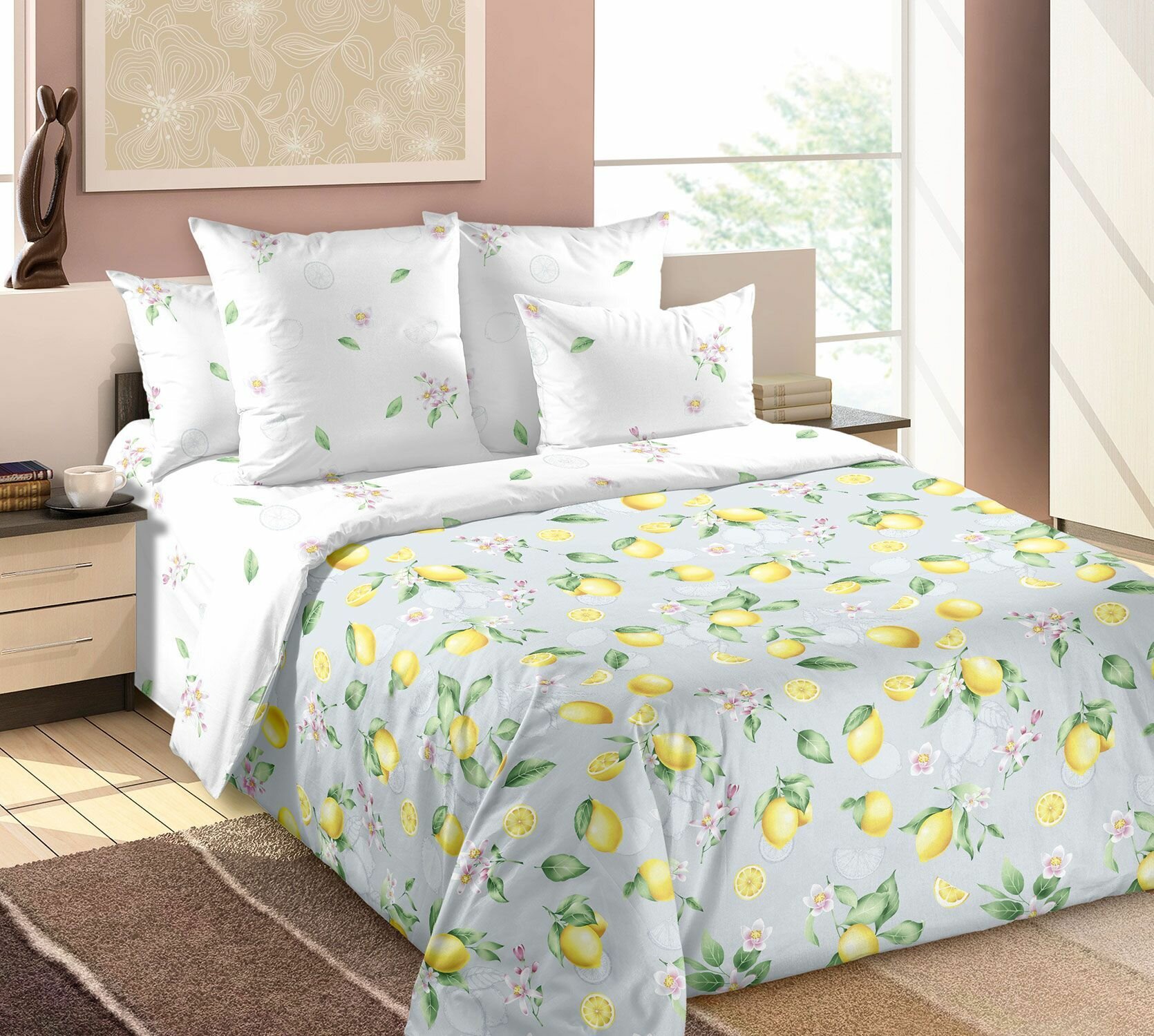фото Постельное белье Лимонный сад поплин Текс-Дизайн