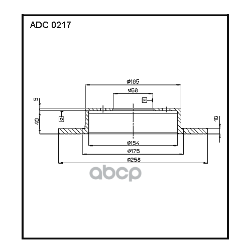 Диск Тормозной | Зад | ALLIED NIPPON арт. ADC0217