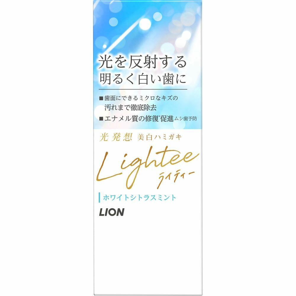 LION Зубная паста "Lightee" для восстановления белизны и красоты зубной эмали со вкусом мяты и цитруса 53 г, коробка