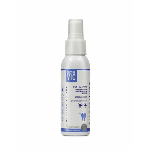 Doctor VIC Спрей для чистки зубов и свежести дыхания собак и кошек, фл. 100 мл
