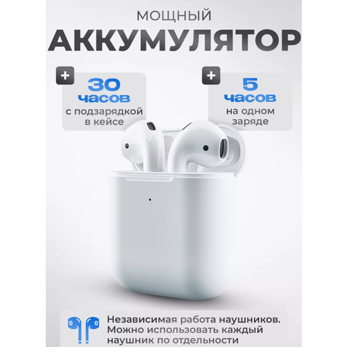 Беспроводные наушники APods 2 для Phone AndroidBluetoothнаушники с микрофономБелые 1749₽