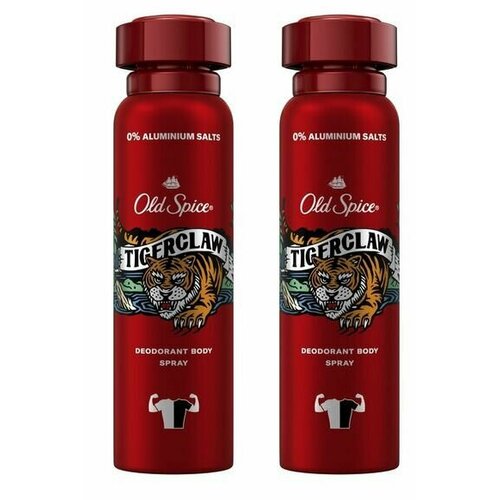 дезодорант спрей old spice tigerclaw объём 150 мл Old Spice Мужской дезодорант спрей tigerclaw, 150 мл,2уп.