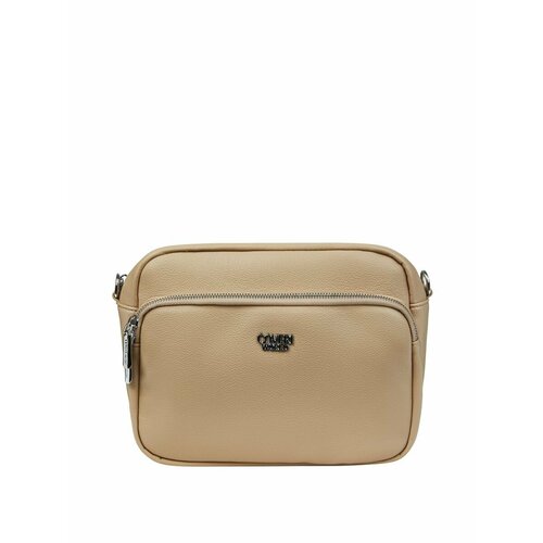 Сумка мессенджер Coveri World, фактура матовая, коричневый, бежевый