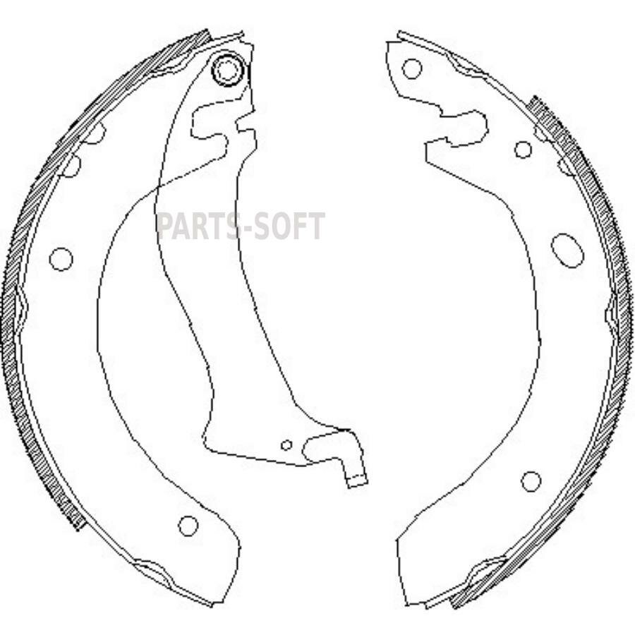 404700 REMSA 4047.00_=634SBS=FSB556 ! колодки барабанные\ Land Rover Freelander 1.8i/2.0Di 98>