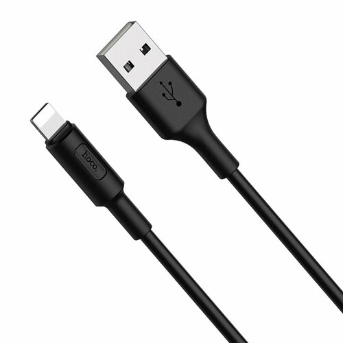 usb кабель hoco x25 soarer lightning 8 pin 1м pvc черный USB кабель HOCO X25 Soarer Lightning 8-pin, 1м, PVC (черный)