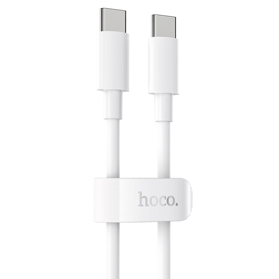 Кабель USB-C HOCO X51 High-power Type-C - Type-C, 5A, 1 м, белый