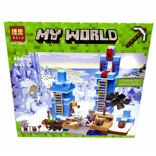 Конструктор Bela Майнкрафт My World Ледяные шипы 464 детали