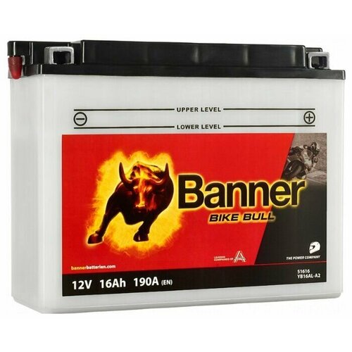 Аккумуляторная батарея BANNER BIKE Bull 16+элект YB16AL-A2 207х71х164 (ETN- 516 016 016)