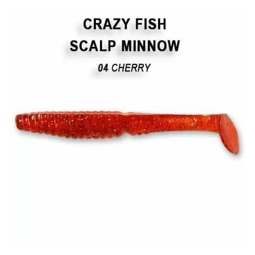 Силиконовые приманки Crazy Fish Scalp minnow 4 18-100-4-5, Чеснок, 4 шт.