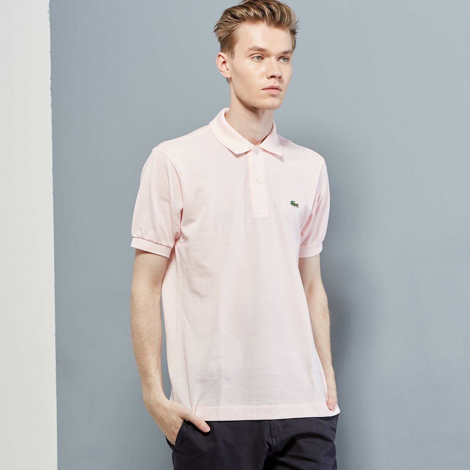 Мужское поло Lacoste L1212 Classic fit, L1212, розовый, 56