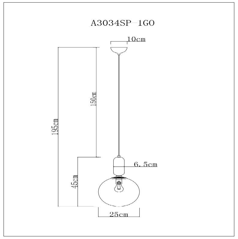 Светильник Arte Lamp BOLLA-SOLA A3034SP-1GO - фото №16