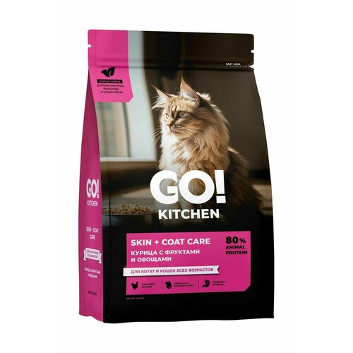 Go! Kitchen Skin + Coat Care Chicken - Сухой корм для котят и кошек с цыпленком (1,36 кг)