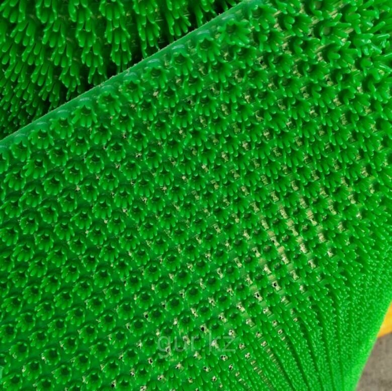 фото Коврик придверный грязезащитный щетинистый 44.5 x 60 зеленый