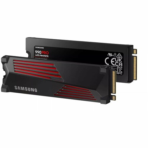 Внутренний SSD-накопитель 1000Gb Samsung 990 Pro with Heatsink (MZ-V9P1T0CW) M.2 2280 PCI-E 4.0 x4 тведотельный накопитель ssd m 2 pci e nvme 2 0 gen 4 0 x4 4tb samsung 990 pro r7450 w6900mb s with heatsink 1year mz v9p4t0cw