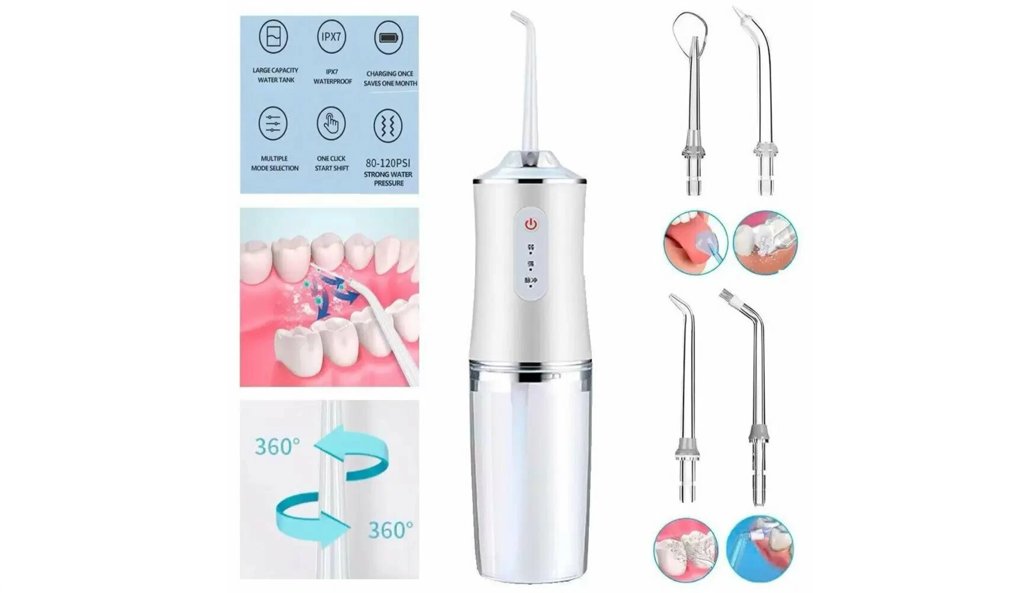 фото Профессиональный прибор /Ирригатор для ухода за зубами и дёснами