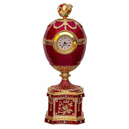 Пасхальное яйцо в стиле Фаберже с часами Шантеклер 15 см 7240₽