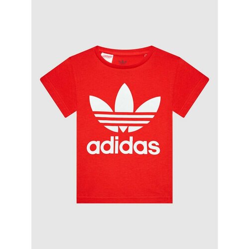 Футболка adidas, размер 7/8Y [METY], красный футболка adidas размер 7 8y [mety] красный