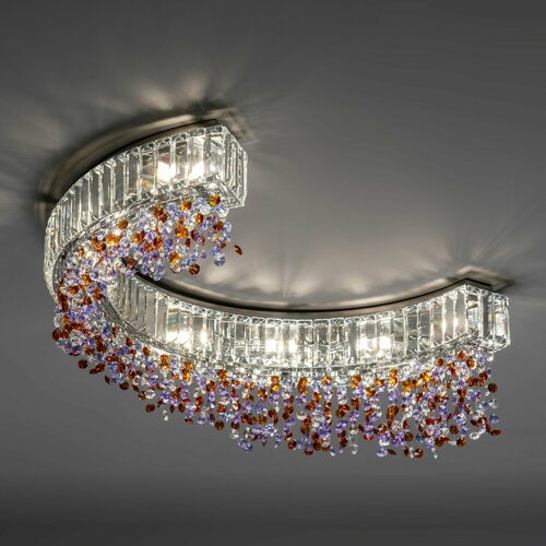 M00NLIGHT Потолочный светильник Notte Giorno Кристалл Мультицвет хром 93240₽