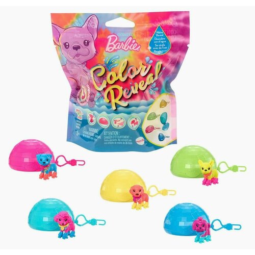 Питомцы сюрприз HCD12 Barbie color Reveal Pets Blind Bag Pk6 кукла сюрприз mattel barbie color reveal вечеринка gtr96