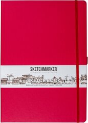 Sketchmarker 2314904SM Блокнот для зарисовок sketchmarker, 140 г/м2, 21*30 см, 80 л, твердая обложка, маджента