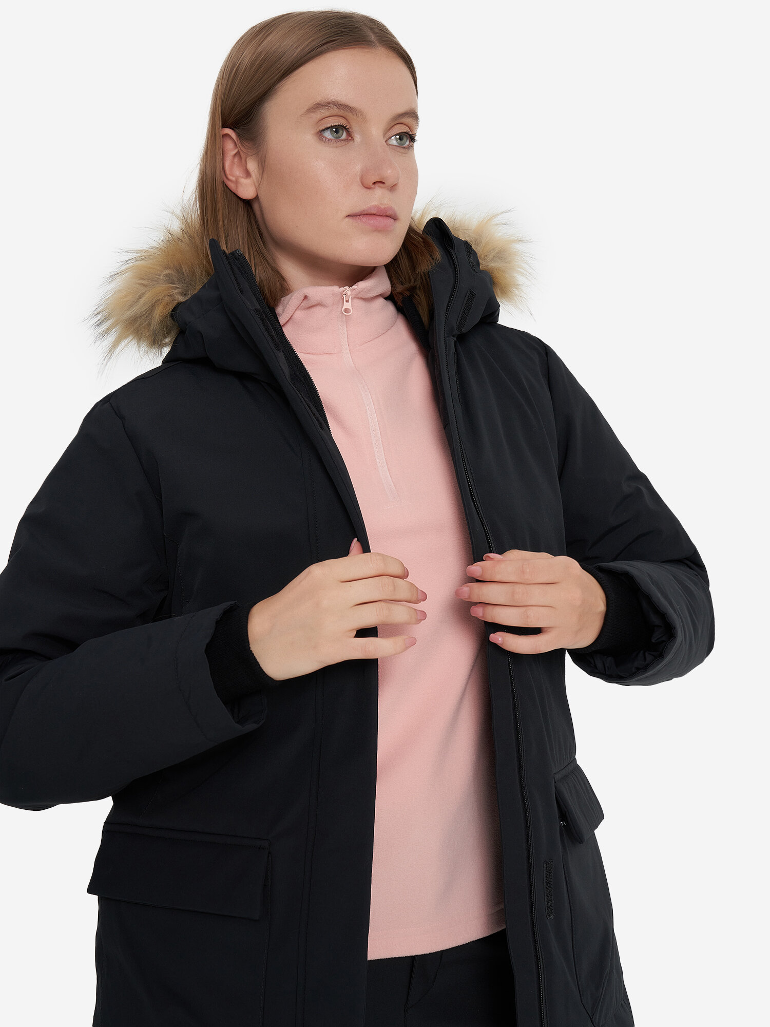 Куртка Northland Professional Women's Travel Fake Down Jacket, размер 38/40, черный