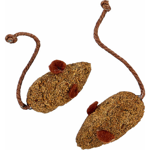 Игрушка Альпийские луга Кошачья мята мышки 2 шт