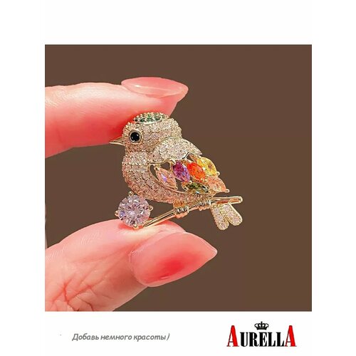 Брошь AURELLA, золотистый