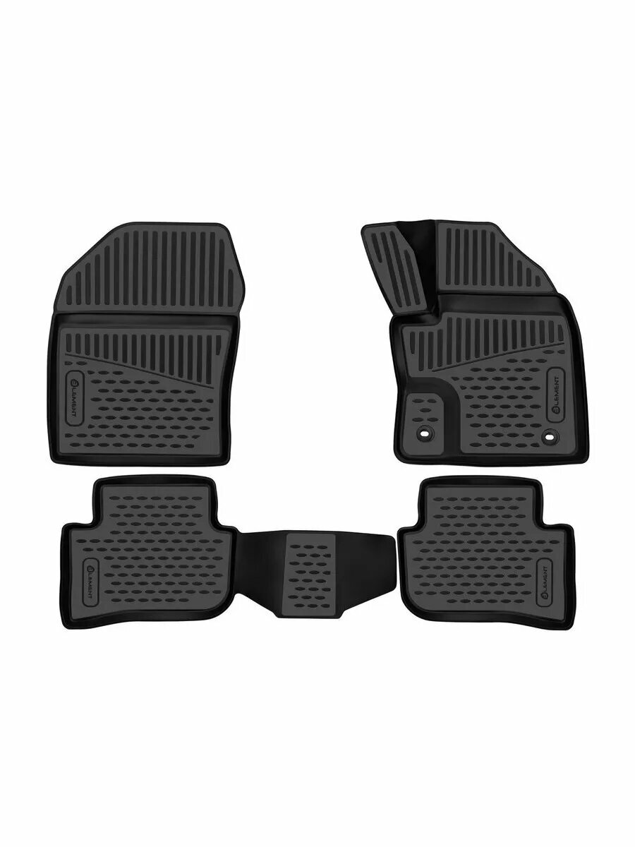 Коврики 3D в салон TOYOTA C-HR (I Ir) 2016- 4WD П. Р. 4 шт.