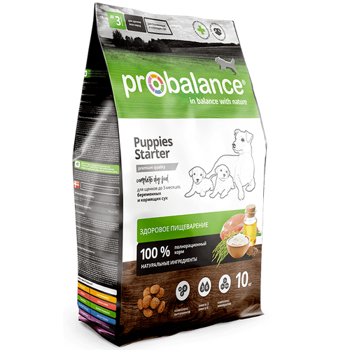 Сухой корм ProBalance Starter, для щенков 10кг