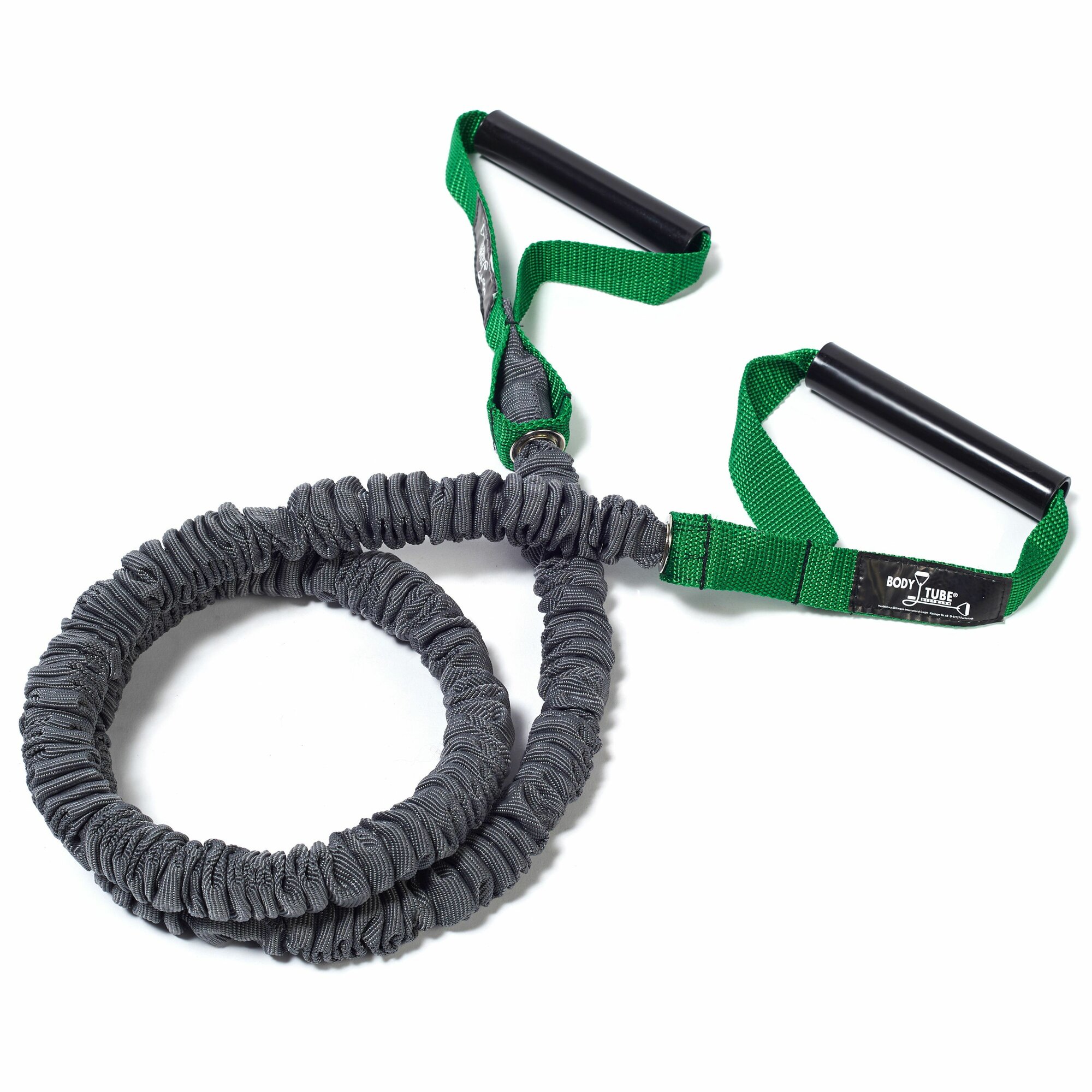 Эспандер для фитнеса в рукаве Dittmann Premium Body-Tube, сопротивление слабое, зеленый, 160 см