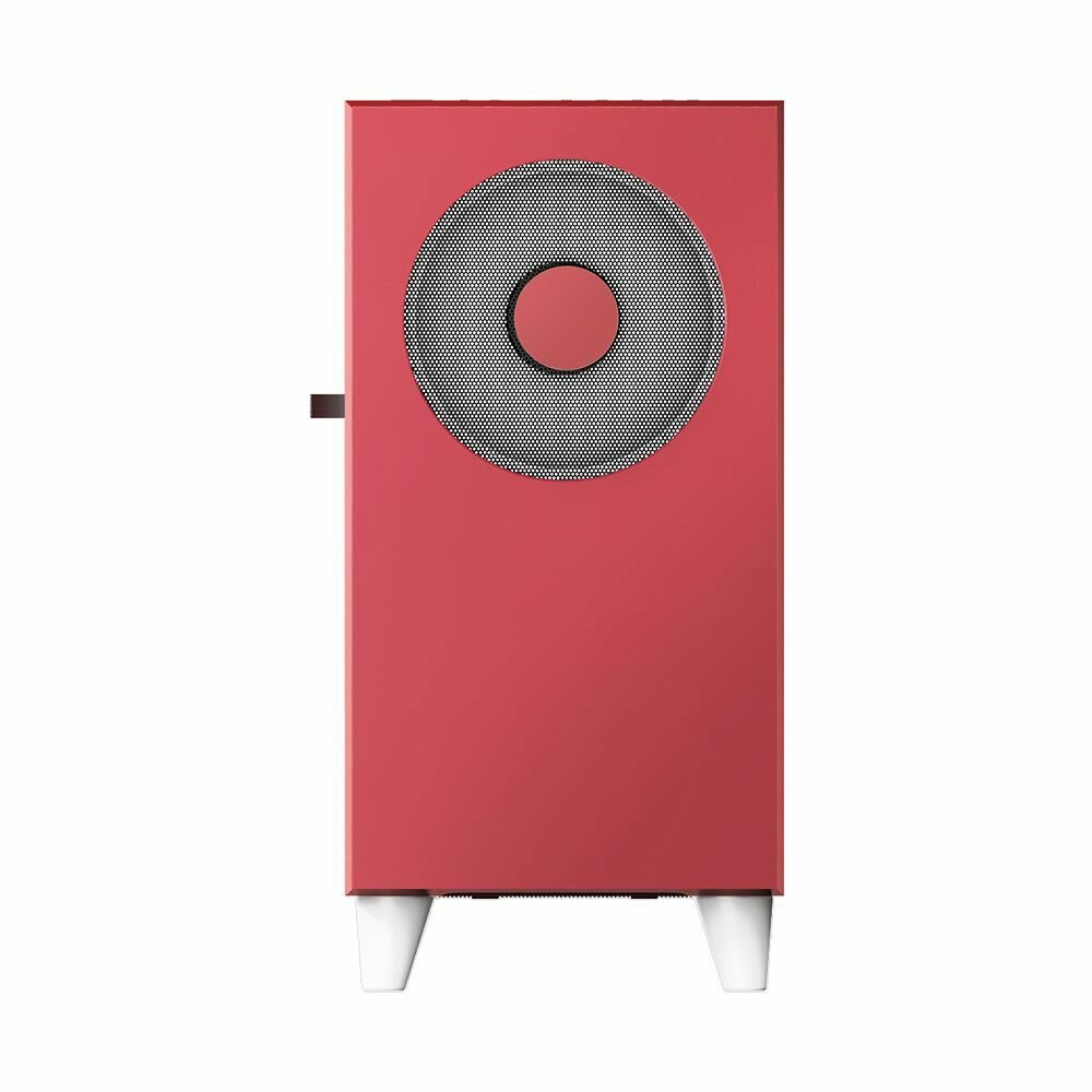 Корпус для ПК без БП WIZMAX EM1 Woofer Red