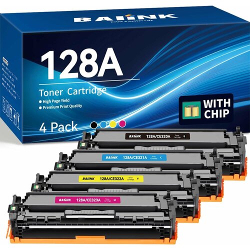 Комплект картриджей HP 128A ( CE320A / CE321A / CE322A / CE323A) для HP LaserJet Pro CM1415fn / CP1525n