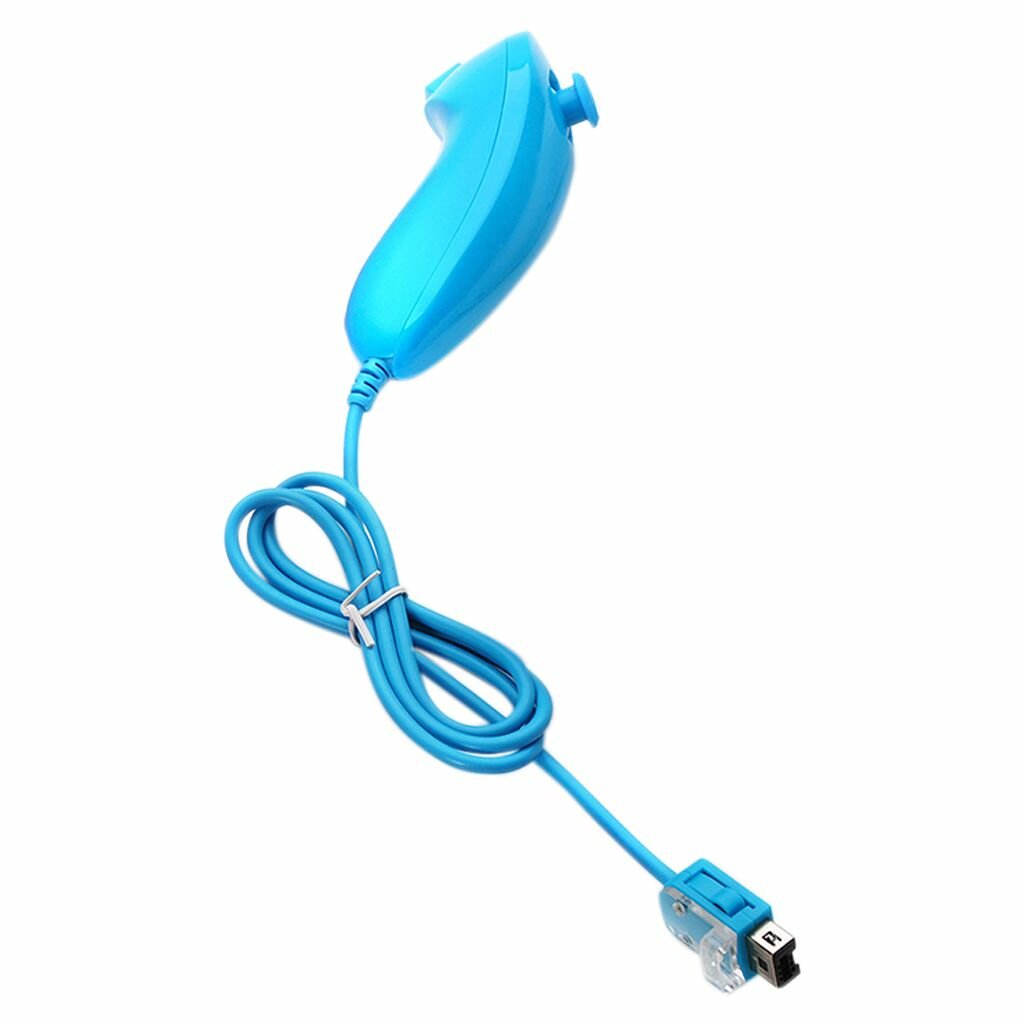 Контроллер Джойстик Левая изогнутая ручка Игровая консоль для игр Wii Gamepad Nunchuck