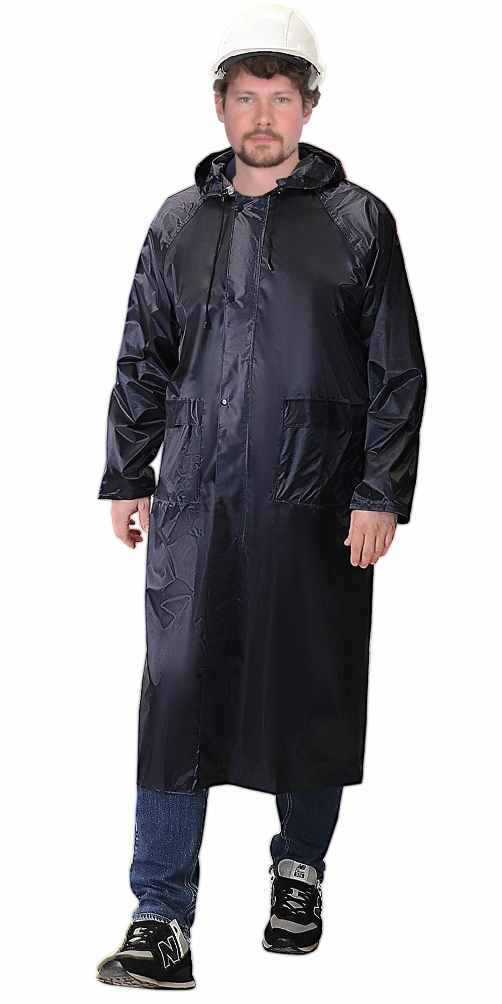 Плащ влагозащитный нейлон синий