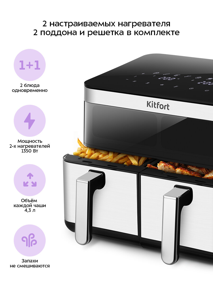 Аэрогриль Kitfort КТ-8110 — фото 1