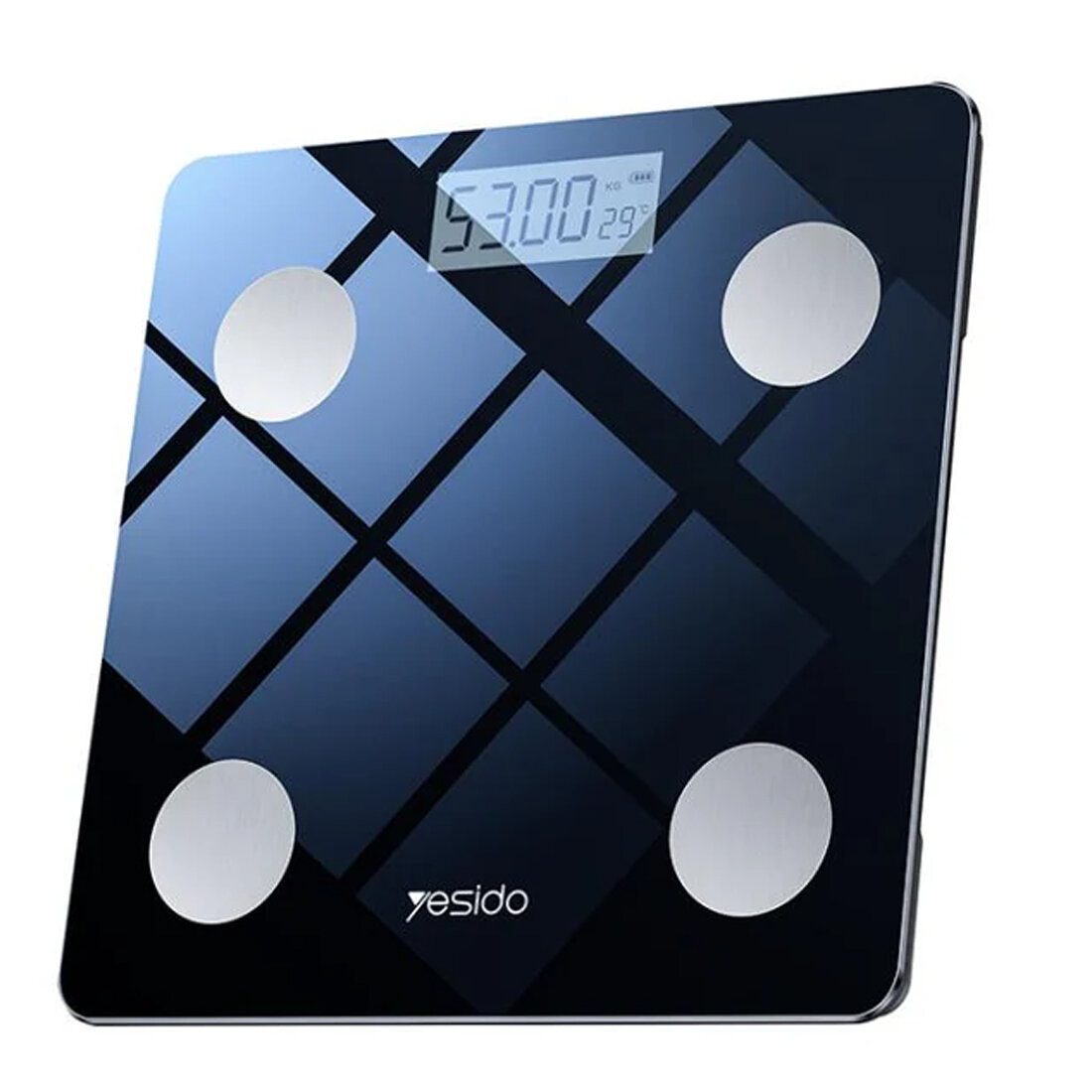 Yesido MG42 Smart Body Fat Scale — чёрных напольных весов (до 180 кг)
