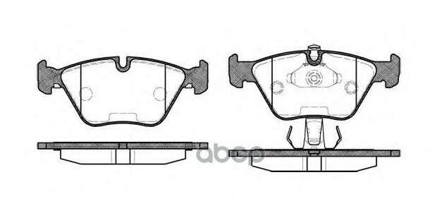 270 25_=Fdb1073=571880b ! Колодки Дисковые П Bmw E39 2.0i-2.8i/2.5tdi 96>/3.5i/3.0d 98-00 Remsa арт. 0270.25