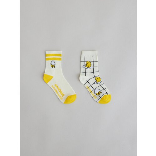 Носки Sela 2 пары, размер 23/25, желтый носки sela 3 пары размер 23 25 хаки