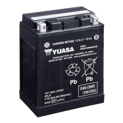 Аккумулятор мото Yuasa YTX14AH-BS