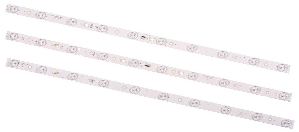 Подсветка LED315D10-ZC14-03(D) для телевизора Haier LE32M600, Mystery MTV-3223LT2, MTV-3228LT2, MTV-3229LTA2 / 32" 3V 10 led (комплект 3 шт) 630mm